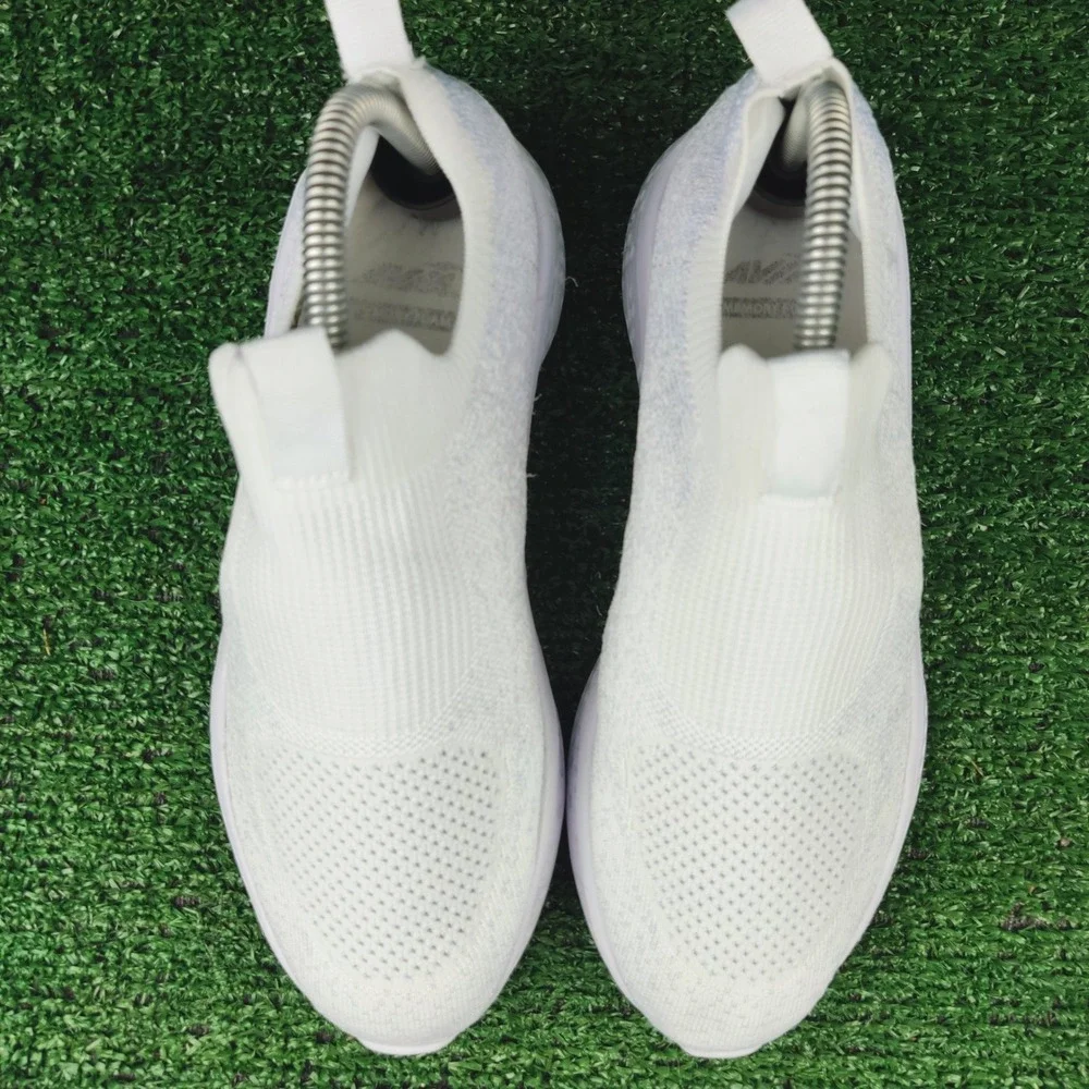 Avia Sneakers Women 7W White Slip On Knit Memory Foam Athletic Shoes WWAI40AC002